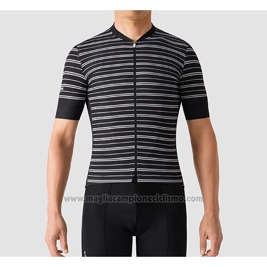 2019 Abbigliamento Ciclismo La Passione Stripe Nero Manica Corta e Salopette